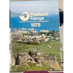Postverk Føroya 1978 Stamp Collection Album With 11 Faroese Stamps & Historical